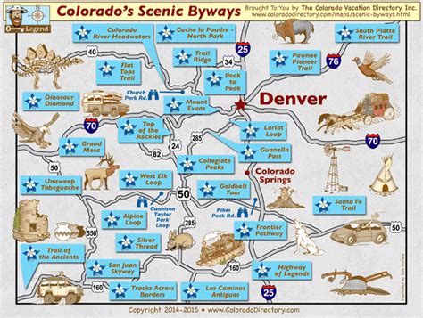 Colorado Map Tourist Attractions - ToursMaps.com