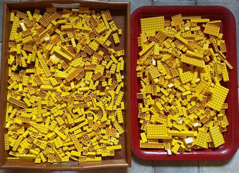 LEGO - 1000 pieces - GEEL - diverse stukken assorti - 1,5 - Catawiki