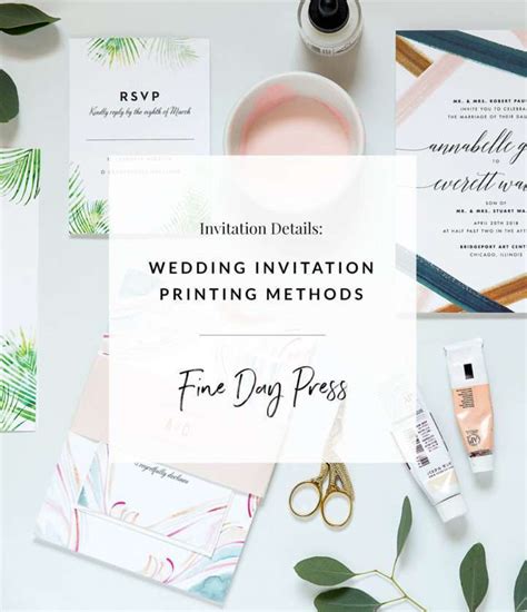 How to Print Wedding Invitations - Fine Day Press