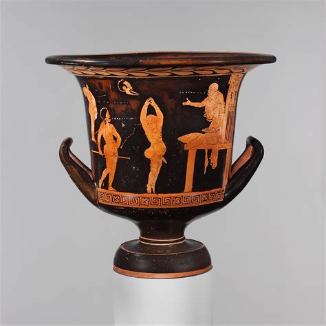 Attributed to the Dolon Painter | Terracotta calyx-krater (mixing bowl) | Greek, South Italian ...