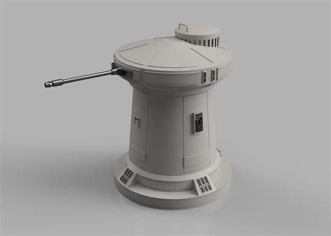 STL file Hoth Rebel Turret 👾・3D printer model to download・Cults