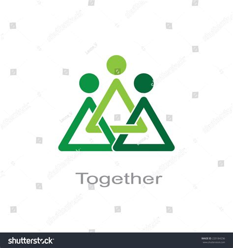 Together Symbol Template Logo Design Vector 스톡 벡터(로열티 프리) 220184236 ...