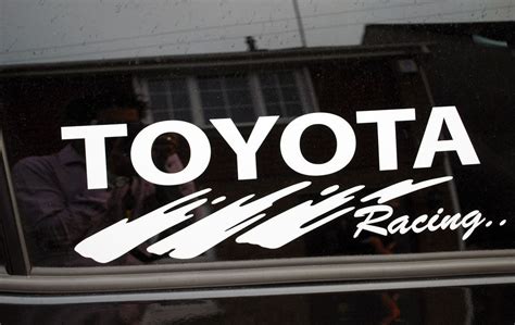 Toyota Racing Sticker Advertising Vinyl Lettering Graphics Decals (STKCN00021) | eBay