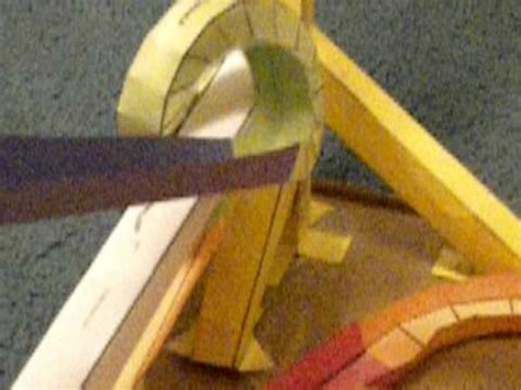 My First Marble Run Using Paper Roller Coaster Templates - YouTube