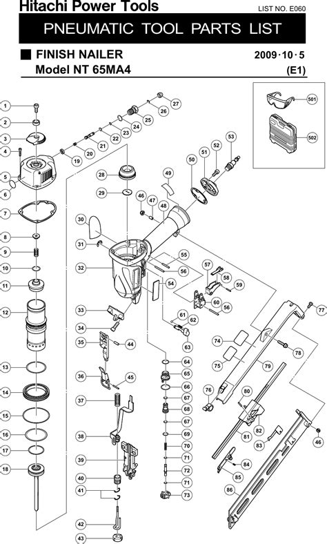 Hitachi Finish Nailer Nt 65Ma4 Users Manual NT65MA4_陦ｨ邏・ai