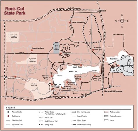 Winnebago Sheriff - Rock Cut State Park Map