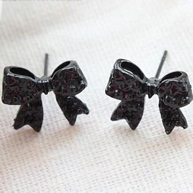 Women's Hot Black Bow Tie Earrings 1404968 2018 – $0.99