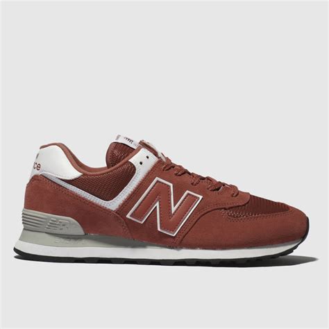 New Balance Orange 574 Trainers - Trainerspotter