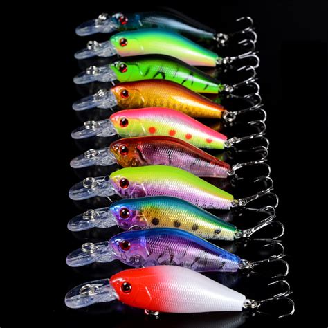 New 48pcs Lot Fishing Lures Mixed 5 Model Minnow Lure Artificial ...