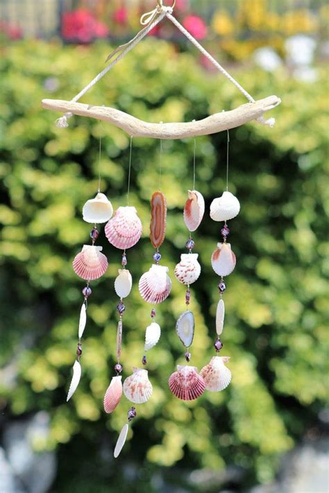 Driftwood Seashell Wind Chimes, Handcrafted Wind Chimes, Wind Chimes ...