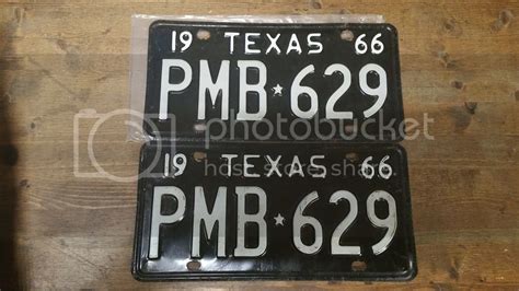 1966 vintage Texas license plate set | Pirate 4x4