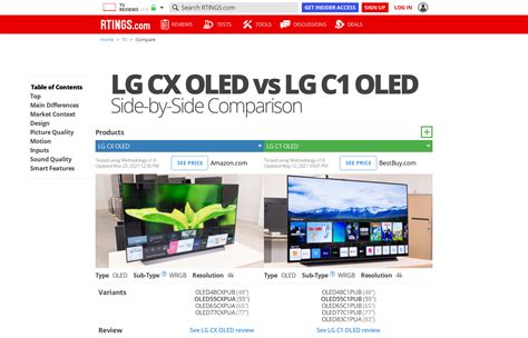 LG C2 OLED vs LG G3 OLED Side-by-Side TV Comparison - RTINGS.com