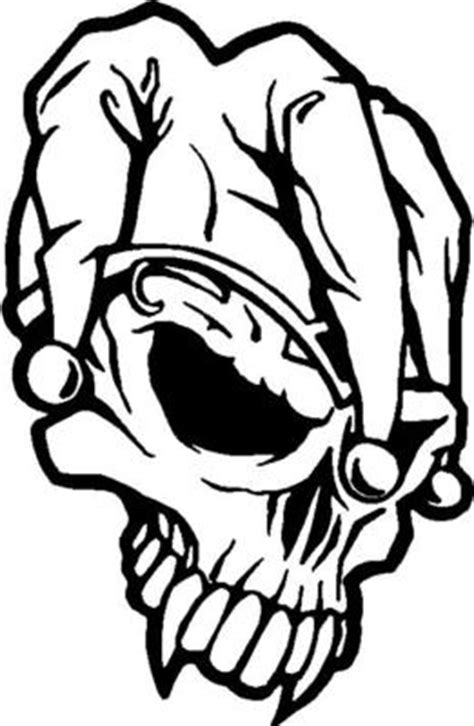 House of Grafx : Skull Jester Skulls hood window decal decals sticker