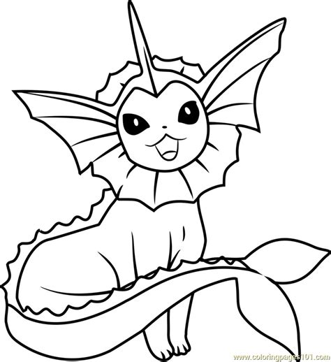 The best free Vaporeon coloring page images. Download from 156 free ...