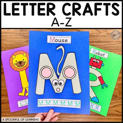 52 Fun and Easy Alphabet Letter Crafts - A Spoonful of Learning