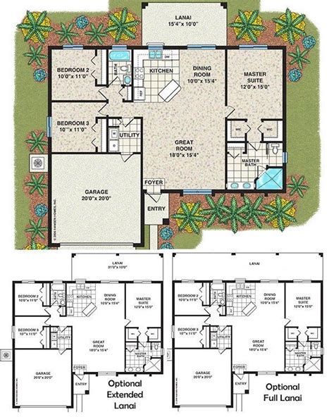 New 3 Bedroom 2 Bath House Floor Plans - New Home Plans Design