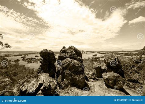 Hiking, Hanging Rock Reserve, Victoria, Australia Stock Image - Image ...