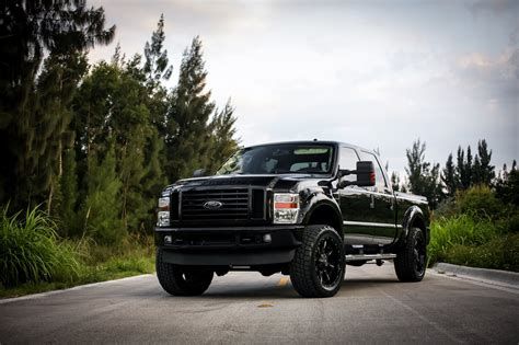 Black On Black - Bold F250 Super Duty Sitting on Black Fuel Wheels — CARiD.com Gallery