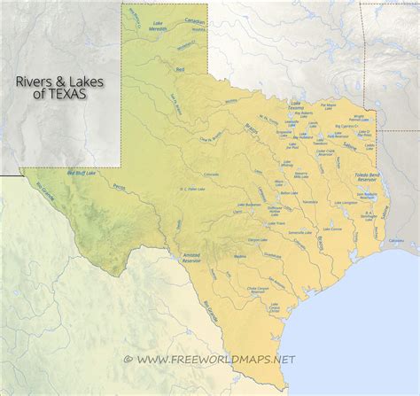 Physical Map Of Texas Landforms – Map Vector