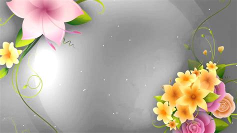 Full HD Flower animation background - YouTube