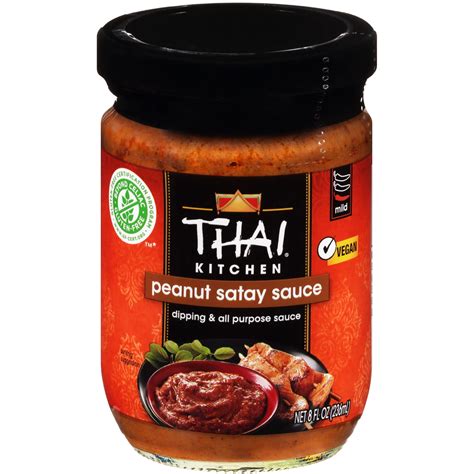 Thai Kitchen Gluten Free Peanut Satay Sauce, 8 fl oz - Walmart.com