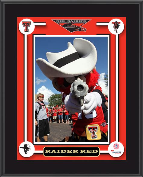 Texas Tech Red Raiders Raider Red Mascot Sublimated 10.5" x 13" Plaque