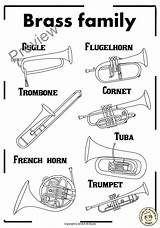 Instrument Families Coloring Pages sketch template