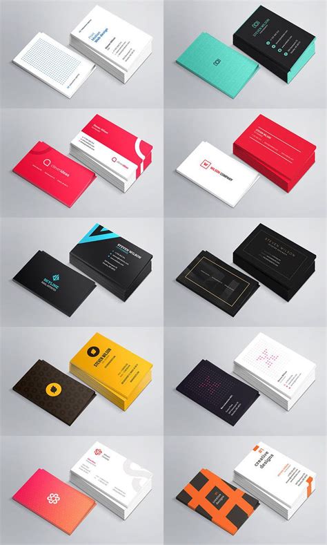 Download 10 Mockup PSD Kartu Nama Gratis | 名刺 デザイン テンプレート, 名刺 デザイン, 高級名刺