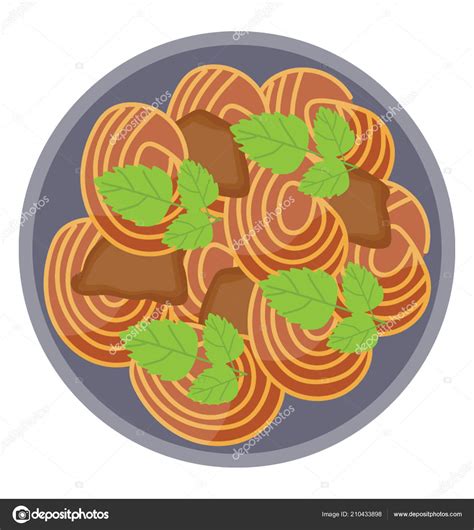 Beef Chunk Wrapped Noodles Depicting Beef Stew Stock Vector by ©vectorsmarket 210433898