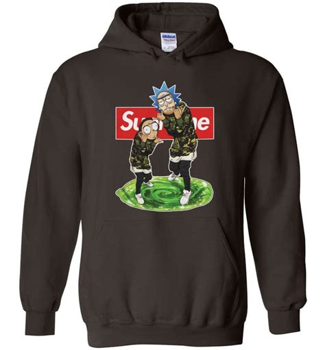 Rick and morty Supreme Hoodie rick morty hooded Sweatshirt schwifty Sweater Christmas rick morty ...