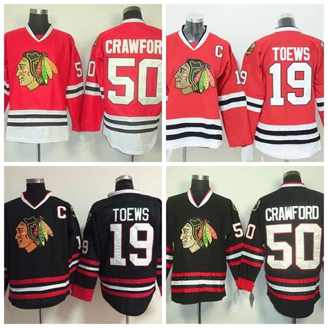 2019 Chicago Blackhawks Hockey Jerseys 19 Jonathan Toews 50 Corey Crawford Ice Hockey Jerseys ...