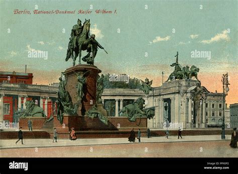 Berlin: national monument, Kaiser Wilhelm I Stock Photo - Alamy