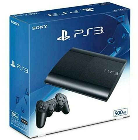 Sony Ps3 PlayStation 3 500gb Console System Charcoal Black CECH4300C ...