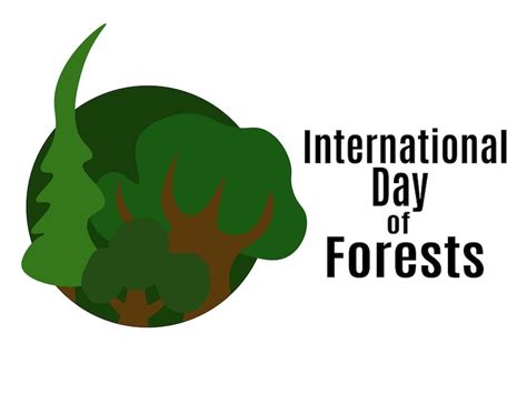 Premium Vector | International day of forests idea for poster banner flyer or postcard