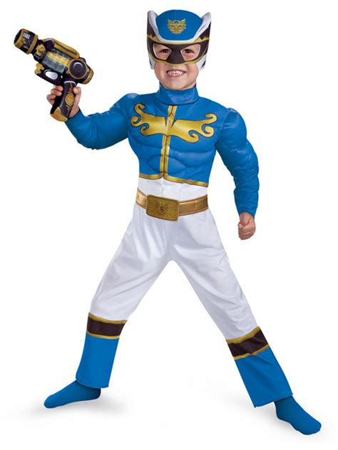 Blue Power Rangers Megaforce Muscle Costume