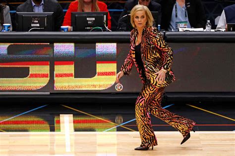 LSU Women's Basketball Coach Kim Mulkey Wears Wild Courtside Outfits