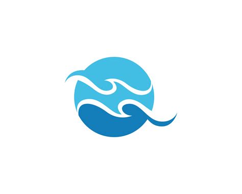 Water Wave symbol and icon Logo Template 607112 Vector Art at Vecteezy