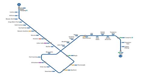 mrt map singapore blue line