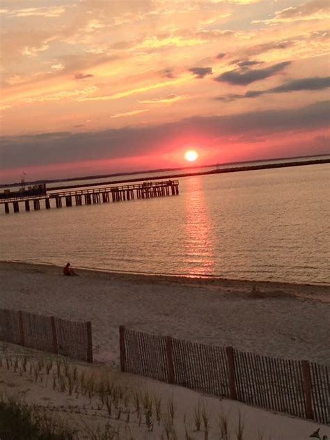 August 2016 sunset at Lewes Beach. | Lewes beach, Sunset, Beach