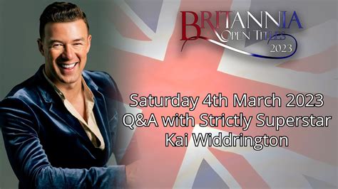 Kai Widdrington Q&A @ the Britannia Open Titles 2023 - YouTube