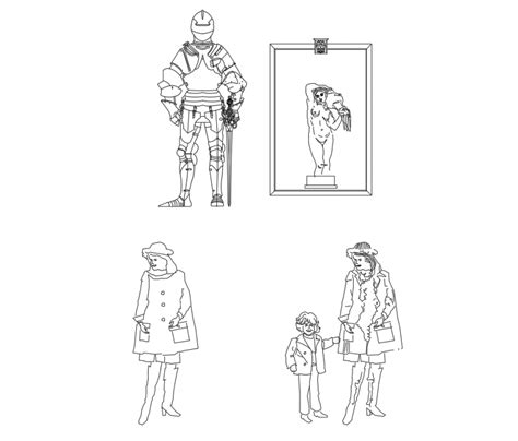 Drawing of 2d human body design AutoCAD file - Cadbull