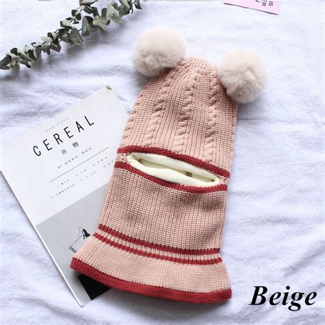 2PCS Baby Unisex Knitted Wool Hat - Kids