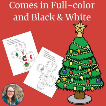 Christmas Roll & Graph - Kindergarten, First, & Second Grade Math Activity