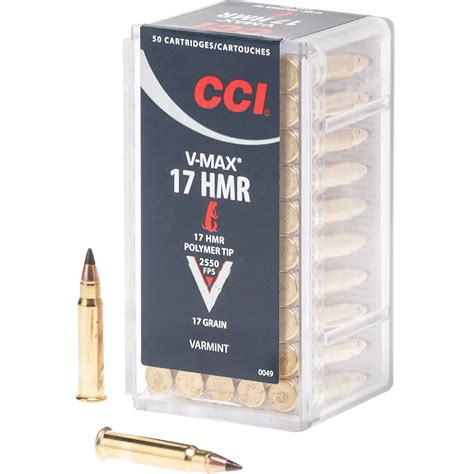 CCI V-MAX .17 HMR 17-Grain Rifle Ammunition - 50 Rounds | Academy