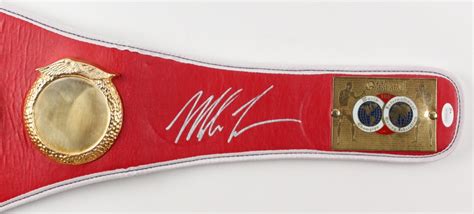 Mike Tyson Signed Full-Size IBF World Championship Belt (JSA COA ...