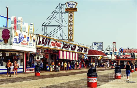 Retro Boardwalk Days at Seaside Heights Photograph by John Rizzuto - Pixels