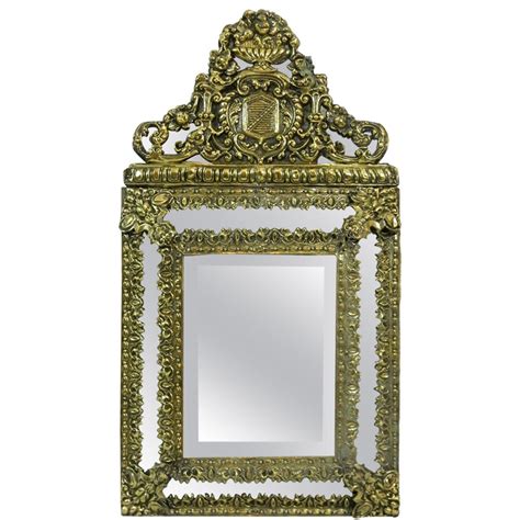 17th flemish brass mirror at 1stDibs