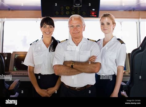 Portrait of a ship crew Stock Photo - Alamy