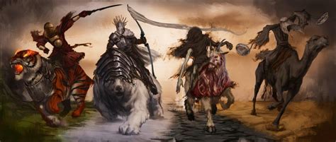 Names Of The Four Horsemen Of The Apocalypse And Their Horses