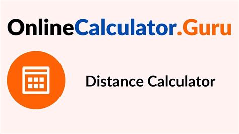 Distance Calculator | Distance Between 2 Points Calculator